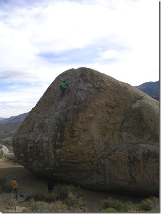 Topping out High Plains Drifter at the Buttermilks