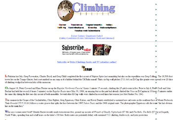Climbing.com - October 1996