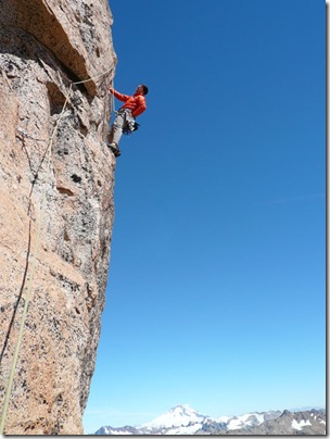 Steve House sport climbing in Bariloche Argentina