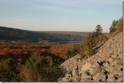 The glory of Devils Lake in the Fall