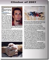 Climber of the Year in the 2007 8a.nu Yearbook