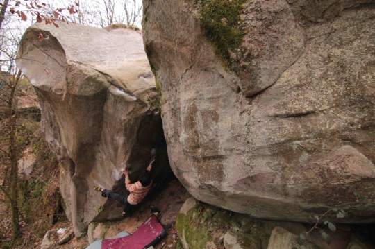 Paul Robinson on a project in Fontainebleau Paul Robinson on a project in Fontainebleau