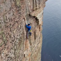 Longhope Direct:  5.14ish Trad FA By Dave MacLeod
