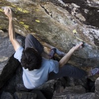 RMNP Bouldering:  Paul Robinson Working Top Notch Project